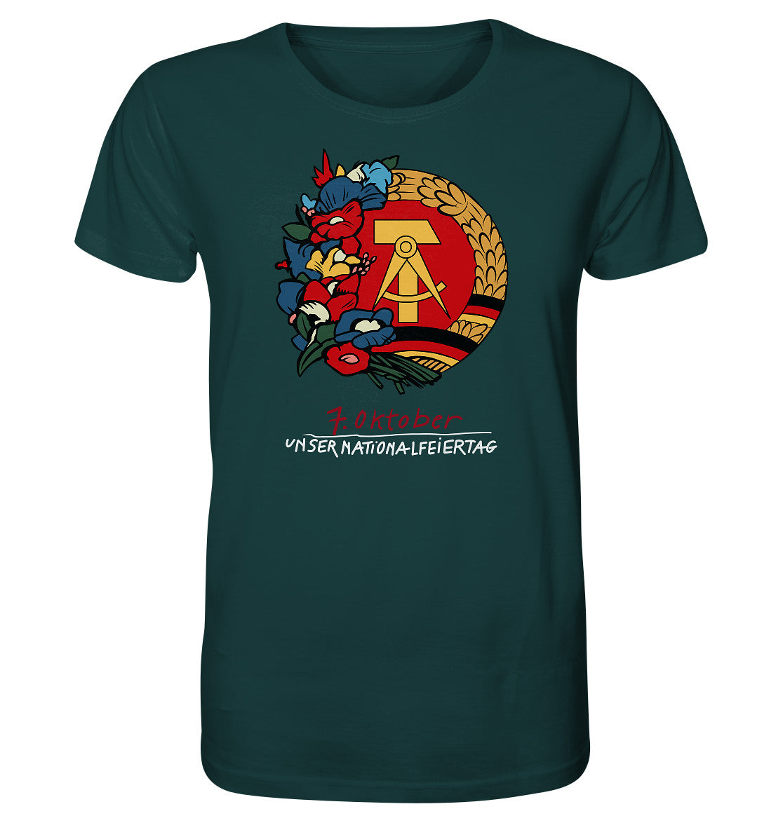 ORGANIC BIO SHIRT UNISEX • 7. OKTOBER - DDR-NATIONALFEIERTAG