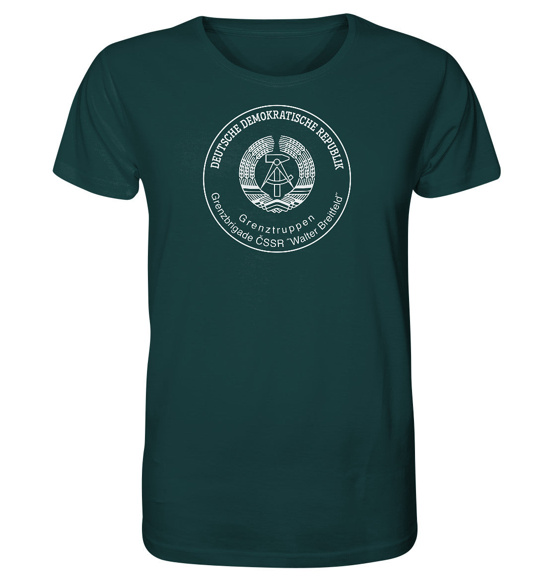 ORGANIC BIO SHIRT UNISEX • GRENZTRUPPEN DER DDR, BRIGADE WALTER BREITFELD