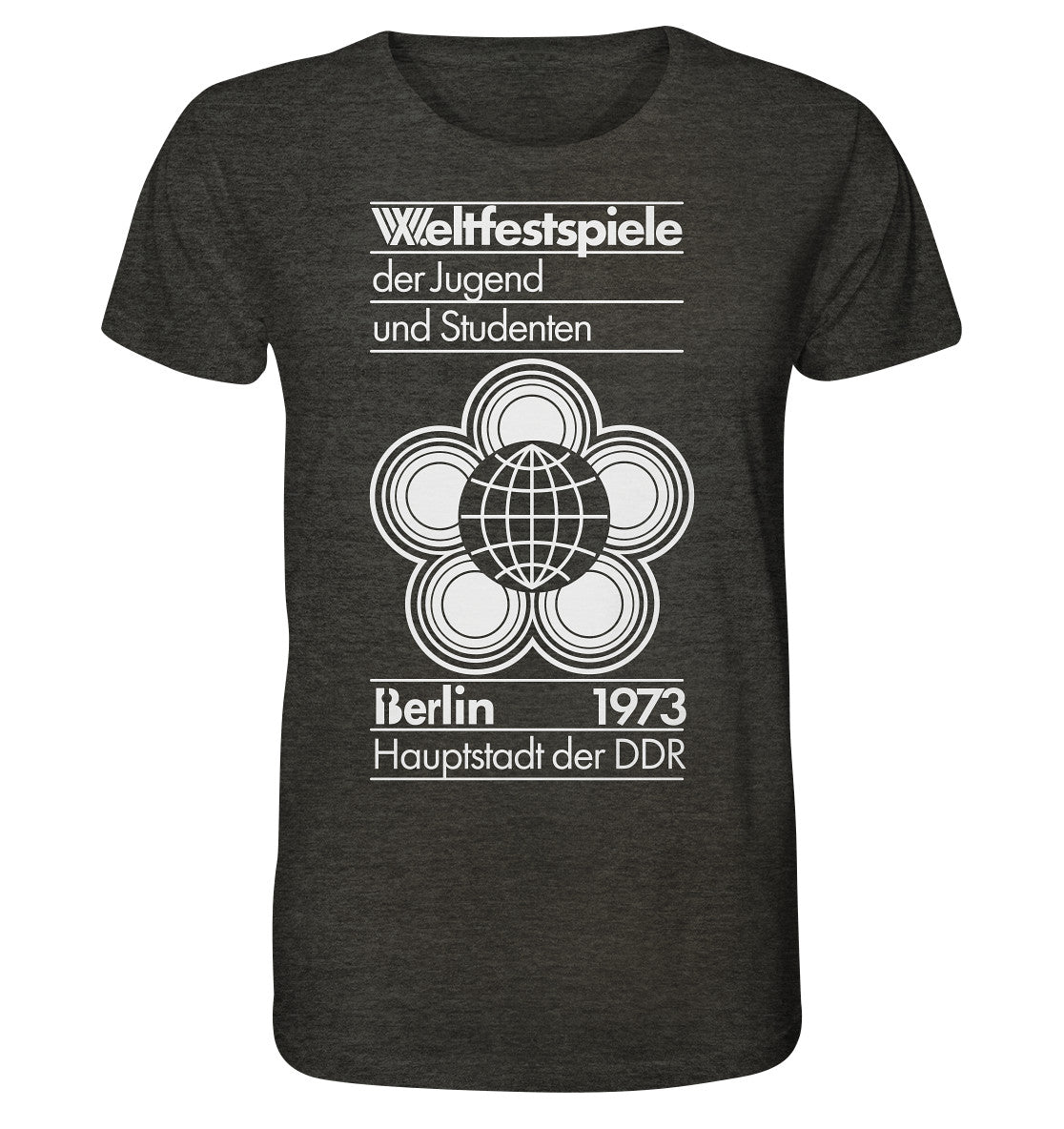 ORGANIC BIO SHIRT UNISEX • WELTFESTSPIELE BERLIN 1973 - PLAKATMOTIV