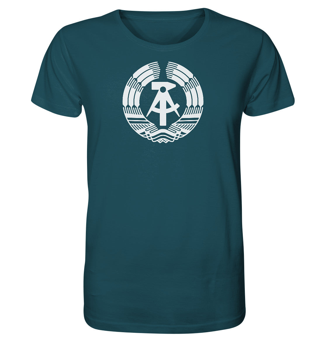 ORGANIC BIO SHIRT UNISEX • DDR LOGO monochrom