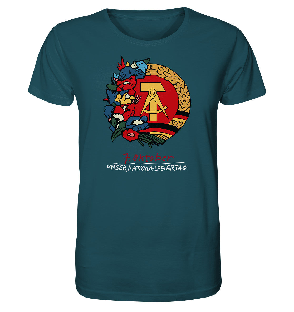 ORGANIC BIO SHIRT UNISEX • 7. OKTOBER - DDR-NATIONALFEIERTAG