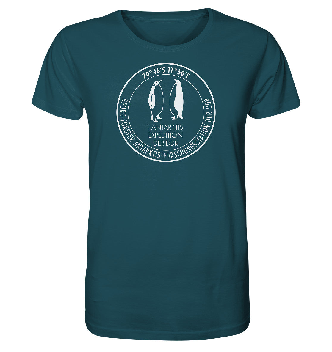 ORGANIC BIO SHIRT UNISEX • ANTARKTIS-FORSCHUNGSSTATION DER DDR