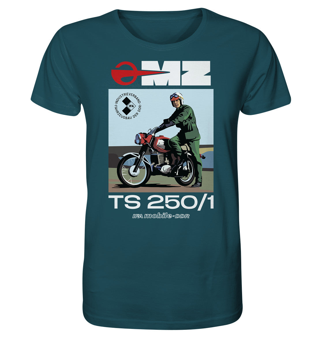 ORGANIC BIO SHIRT UNISEX • MZ TS 250 (ORIGINAL DDR-PLAKAT)