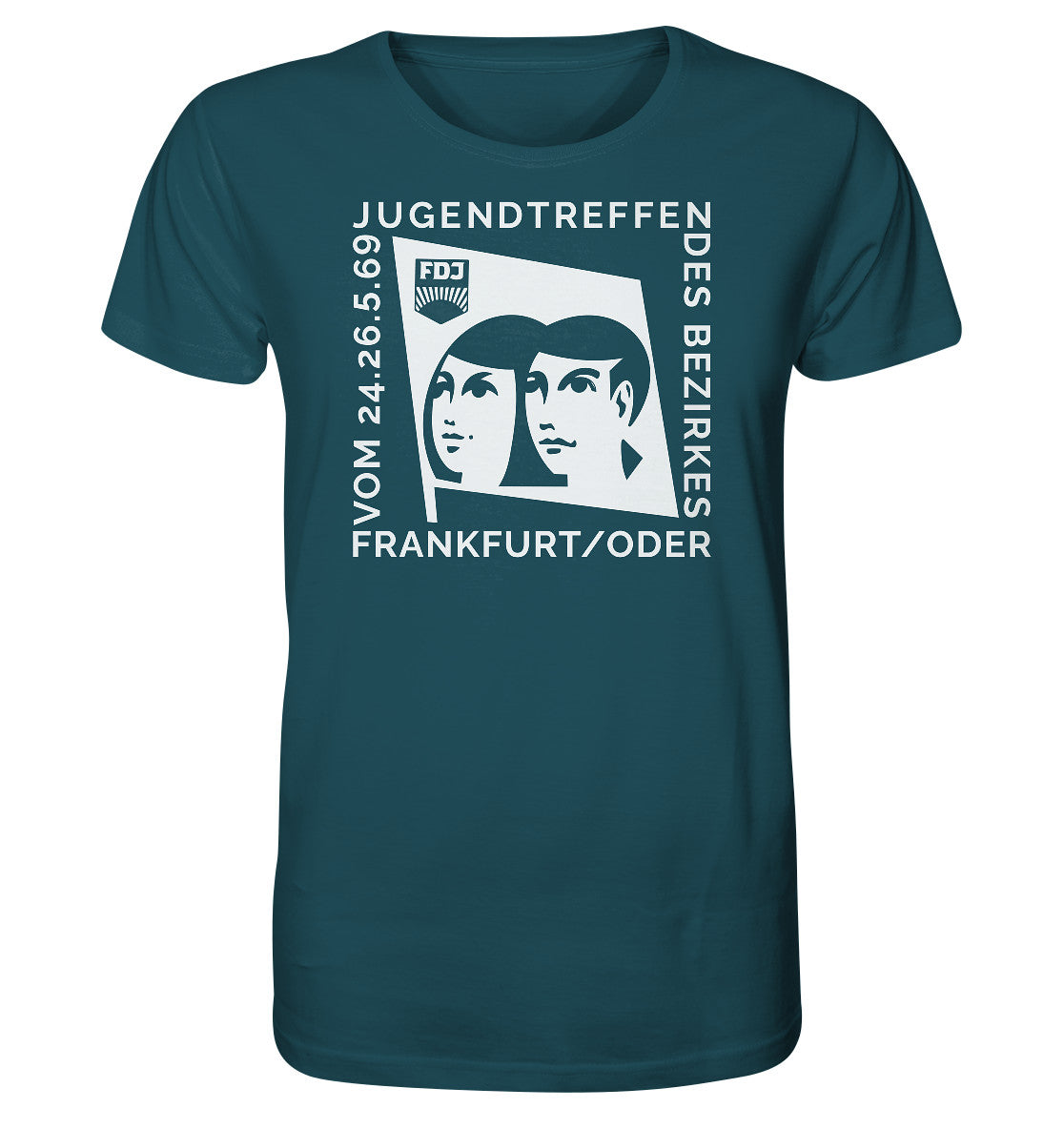 ORGANIC BIO SHIRT UNISEX • FDJ JUGENDTREFFEN FRANKFURT ODER - 1969