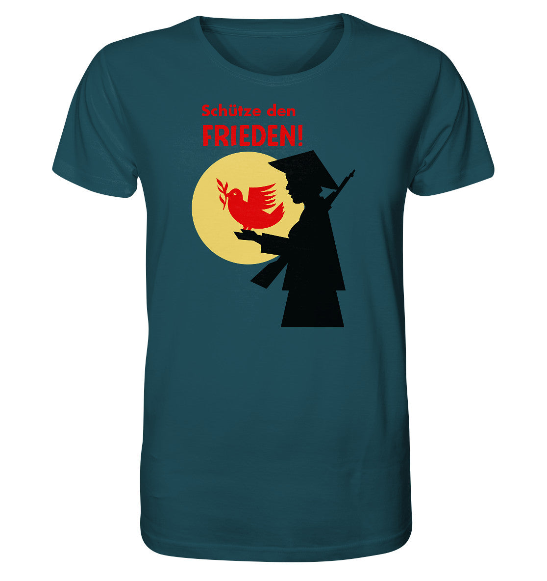 ORGANIC BIO SHIRT UNISEX • SCHÜTZE DEN FRIEDEN! SOLIDARITÄT MIT VIETNAM