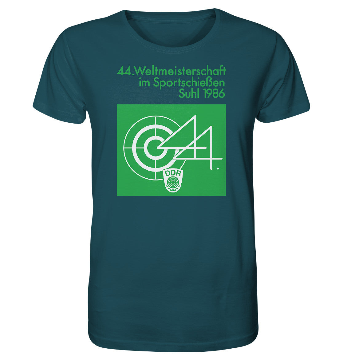 ORGANIC BIO SHIRT UNISEX • WELTMEISTERSCHAFT SPORTSCHIESSEN SUHL 1986