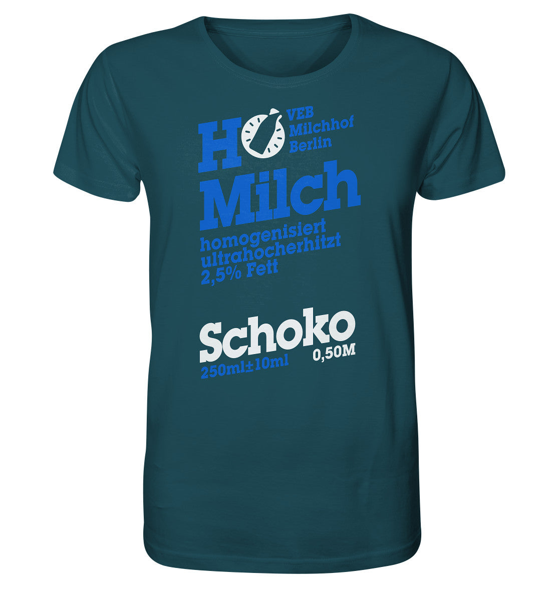 ORGANIC BIO SHIRT UNISEX • VEB MILCHHOF BERLIN - dunkel