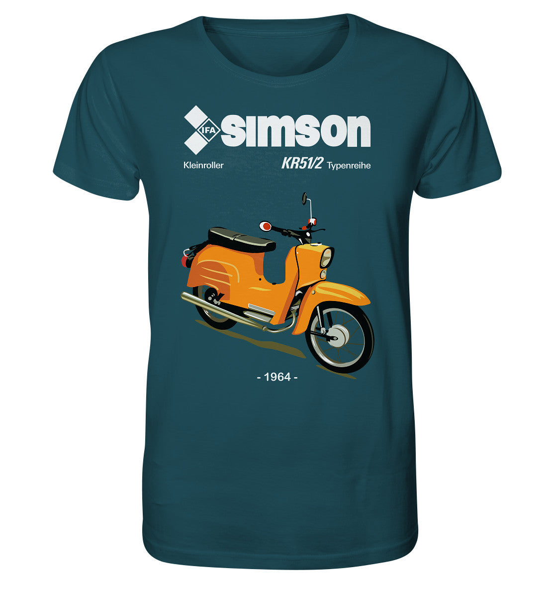 ORGANIC BIO SHIRT UNISEX • SIMSON SCHWALBE KR51-2 (ORIGINALPROSPEKT 1964)
