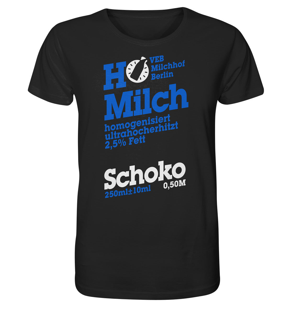 ORGANIC BIO SHIRT UNISEX • VEB MILCHHOF BERLIN - dunkel