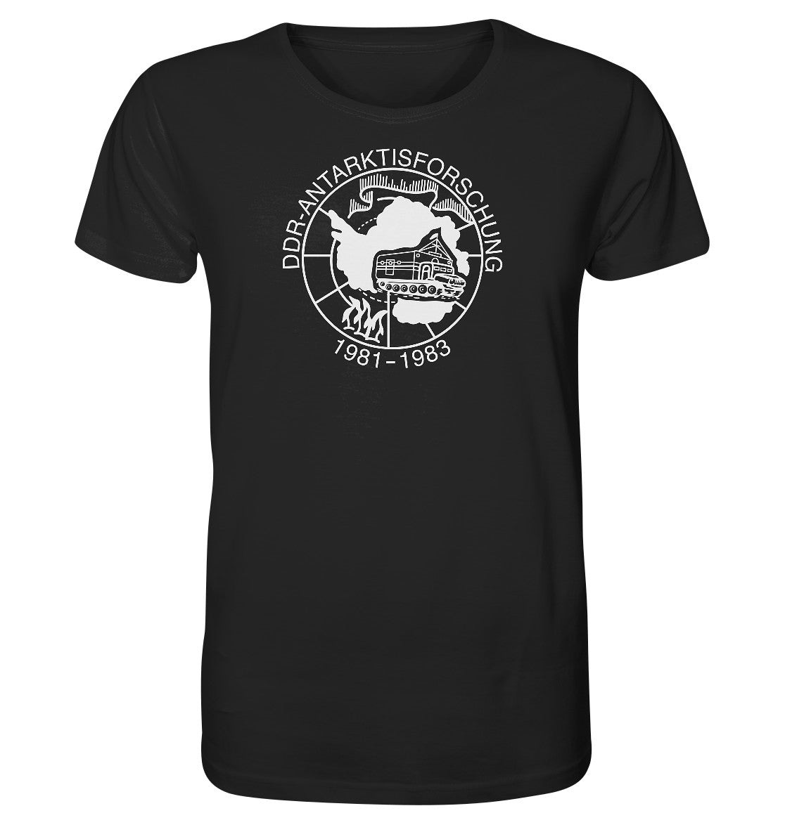 ORGANIC BIO SHIRT UNISEX • ANTARKTISFORSCHUNG DER DDR - 1981-1983