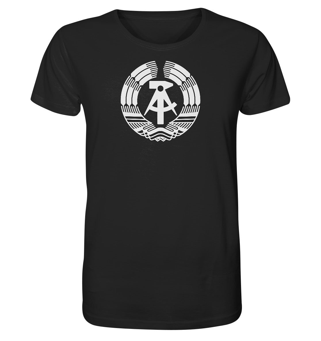 ORGANIC BIO SHIRT UNISEX • DDR LOGO monochrom