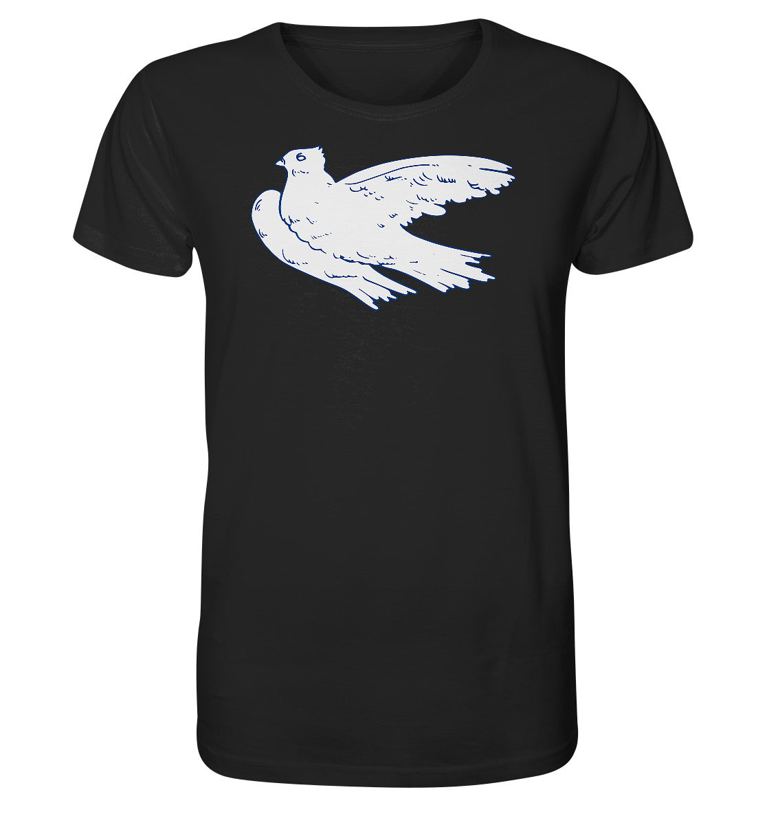 ORGANIC BIO SHIRT UNISEX • DDR - KLEINE WEISSE FRIEDENSTAUBE