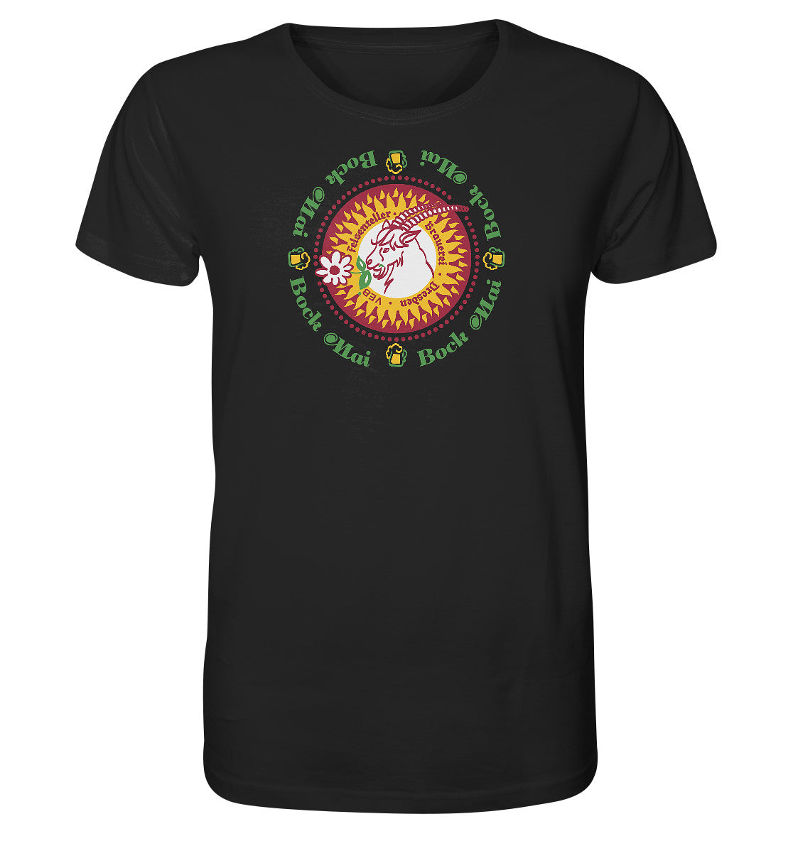 ORGANIC BIO SHIRT UNISEX • VEB FELSENKELLER BRAUEREI DRESDEN MAI BOCK