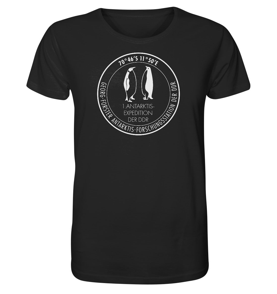ORGANIC BIO SHIRT UNISEX • ANTARKTIS-FORSCHUNGSSTATION DER DDR