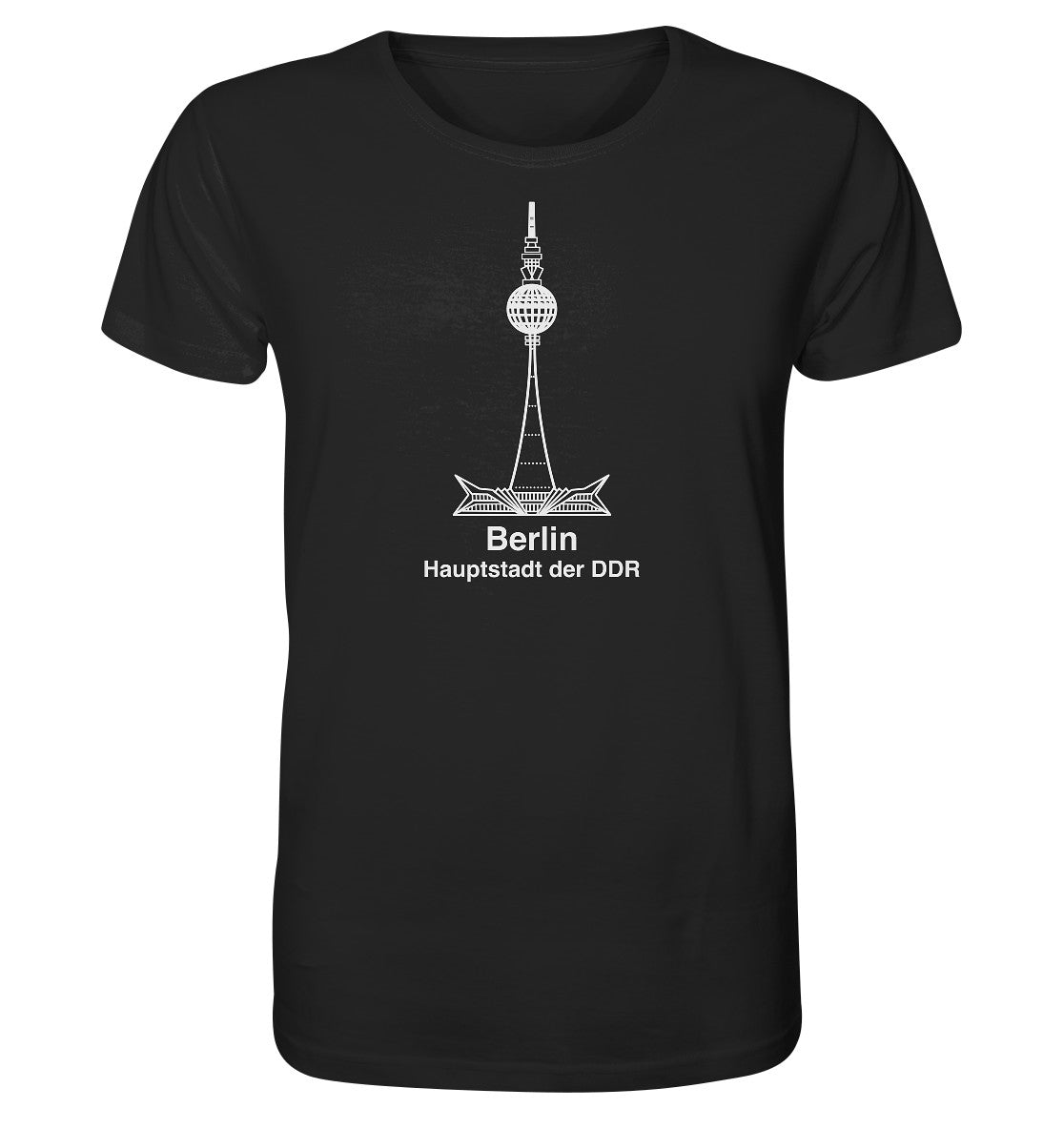 ORGANIC BIO SHIRT UNISEX • BERLIN - FERNSEHTURM - ORIGINAL WIMPEL