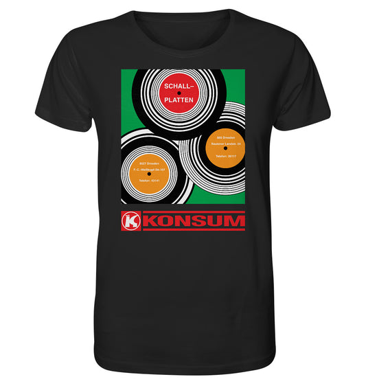 ORGANIC BIO SHIRT UNISEX • KONSUM SCHALLPLATTEN DRESDEN