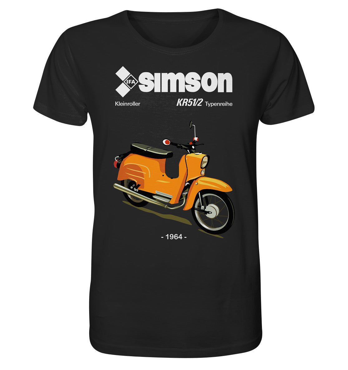 ORGANIC BIO SHIRT UNISEX • SIMSON SCHWALBE KR51-2 (ORIGINALPROSPEKT 1964)