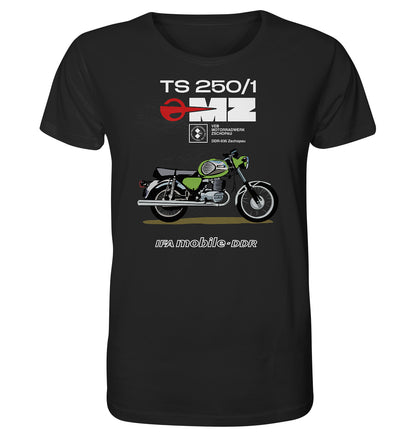 ORGANIC BIO SHIRT UNISEX • MZ TS 250 GRÜN (ORIGINAL DDR-PLAKAT)