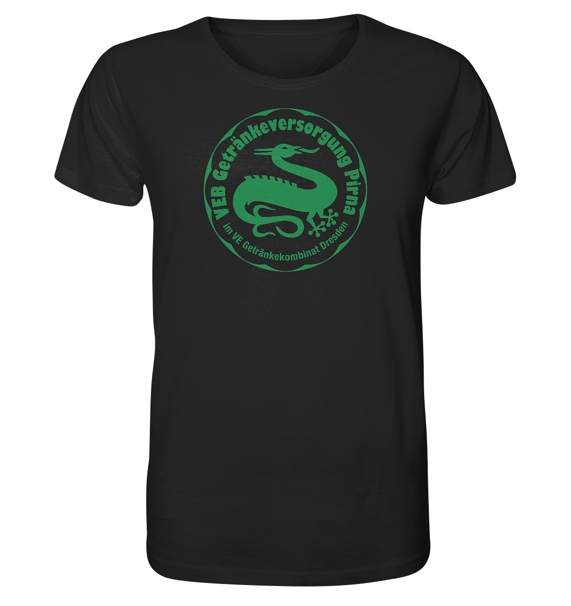 ORGANIC BIO SHIRT UNISEX • VEB GETRÄNKEVERSORGUNG PIRNA, KOMBINAT DRESDEN