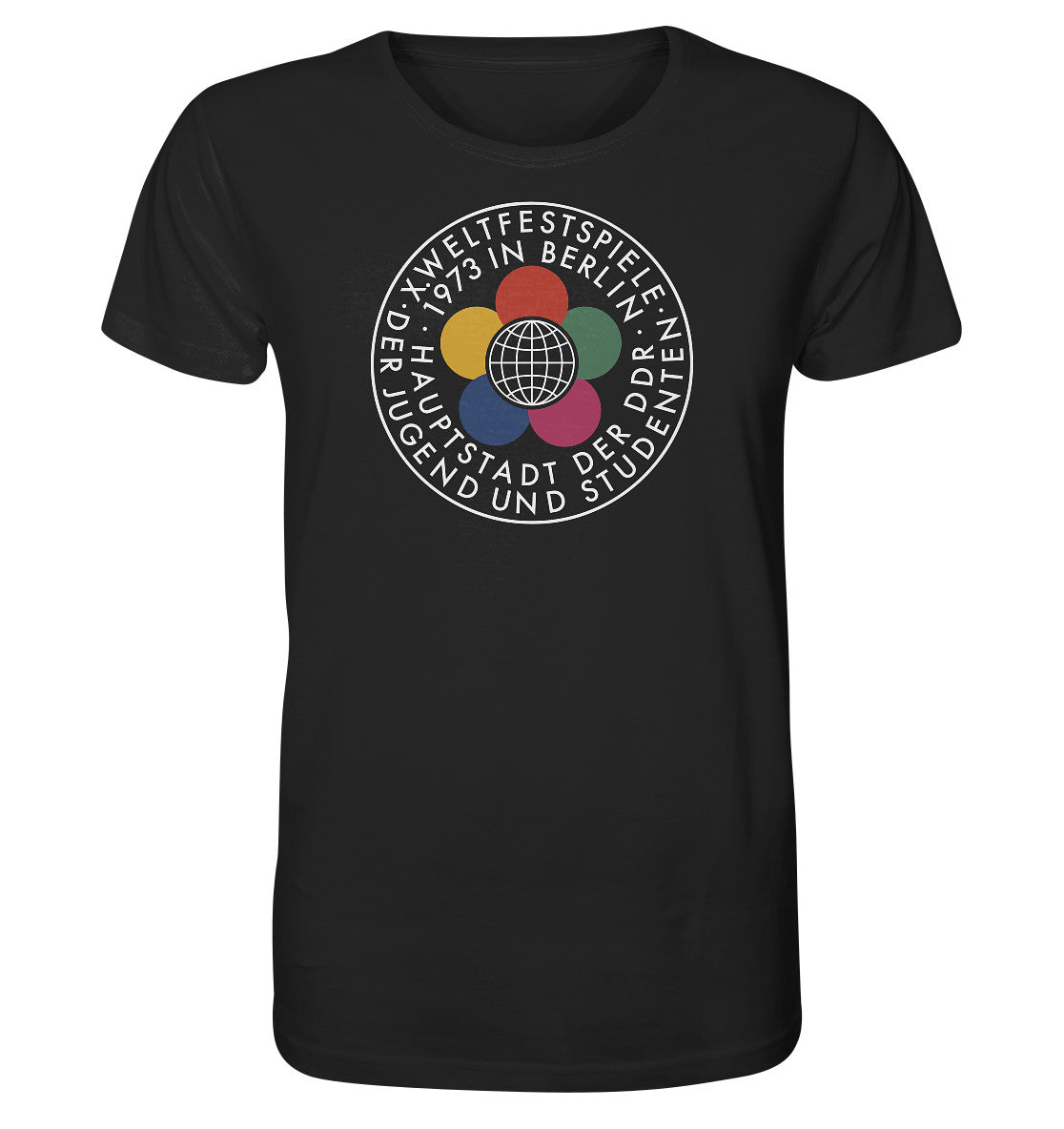 ORGANIC BIO SHIRT UNISEX • WELTFESTSPIELE 1973 - DUNKEL