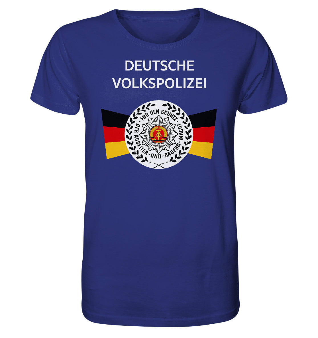 ORGANIC BIO SHIRT UNISEX • DEUTSCHE VOLKSPOLIZEI - ORIGINAL WIMPEL