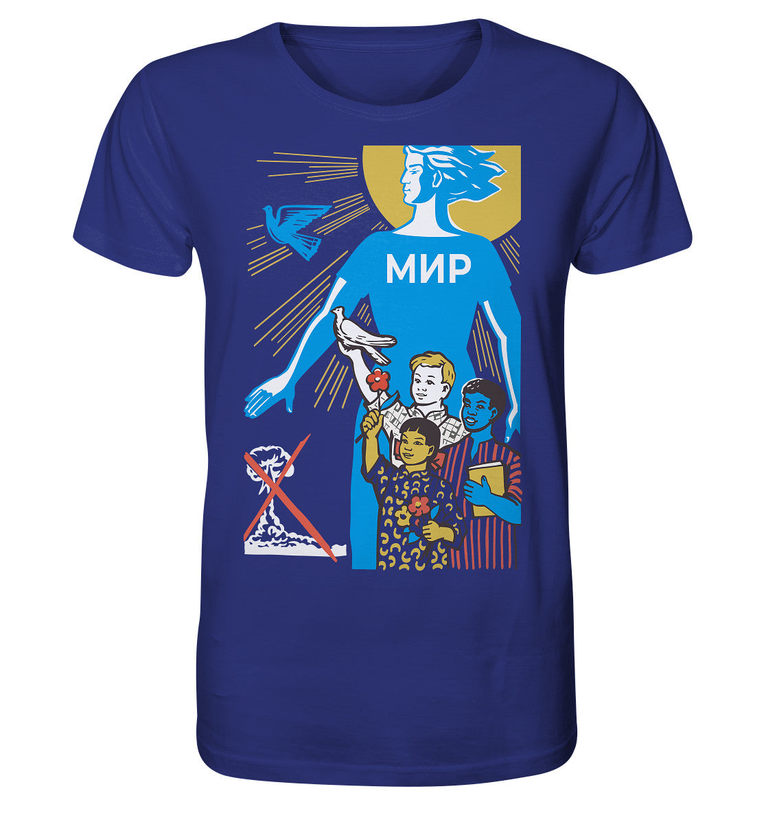 ORGANIC BIO SHIRT UNISEX • MIR - FRIEDEN (ORIGINAL-PLAKAT)
