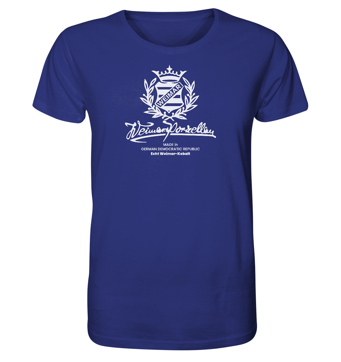 ORGANIC BIO SHIRT UNISEX • WEIMAR-PORZELLAN BLANKENHAIN monochrom