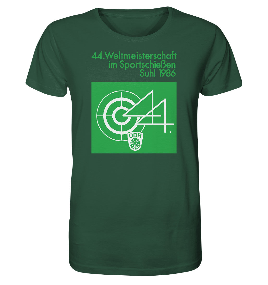 ORGANIC BIO SHIRT UNISEX • WELTMEISTERSCHAFT SPORTSCHIESSEN SUHL 1986