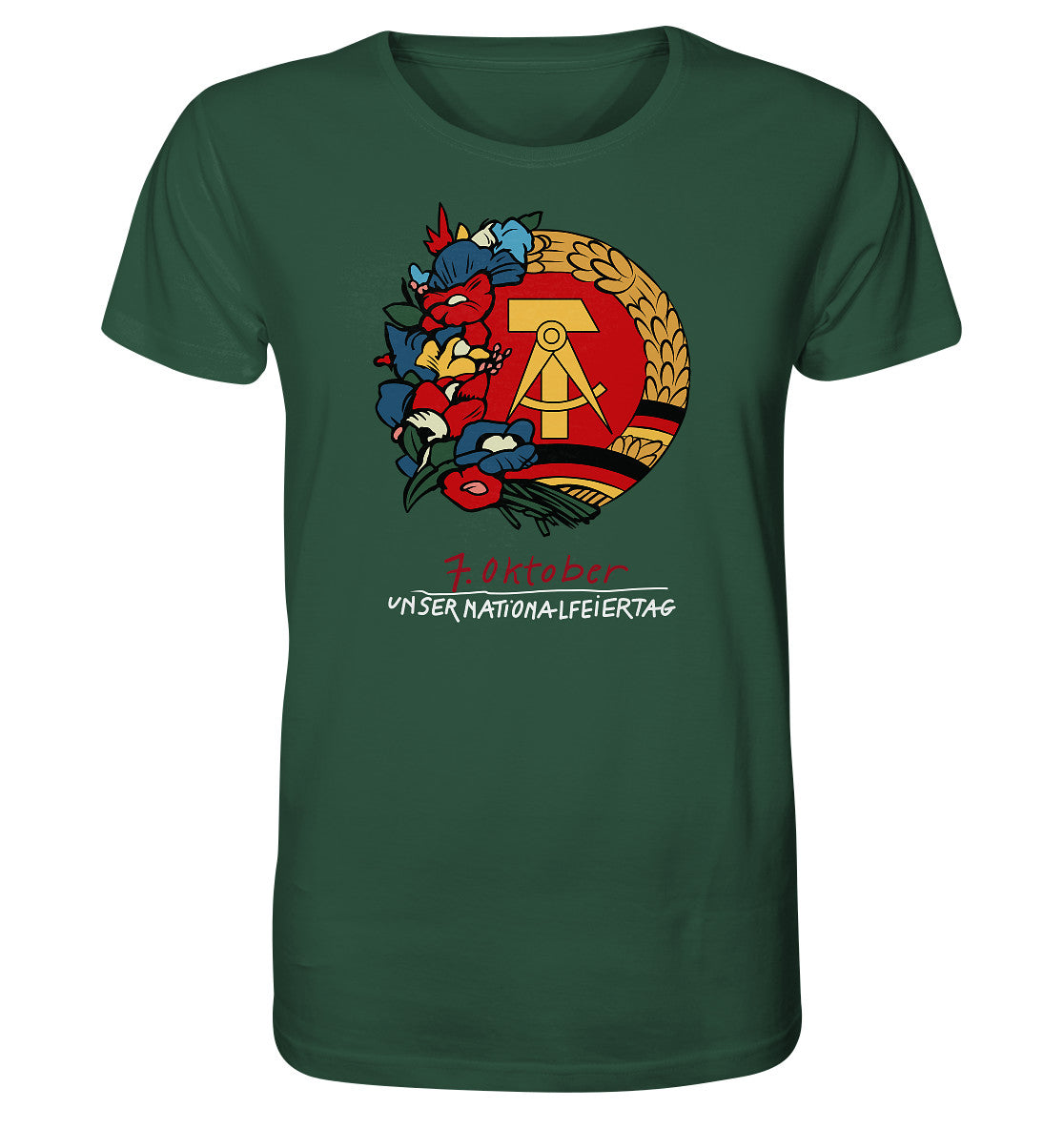 ORGANIC BIO SHIRT UNISEX • 7. OKTOBER - DDR-NATIONALFEIERTAG