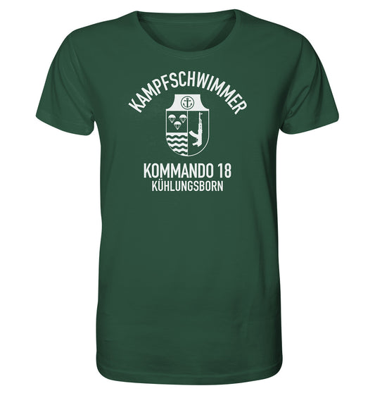 ORGANIC BIO SHIRT UNISEX • DDR KAMPFSCHWIMMER KÜHLUNGSBORN - dunkel