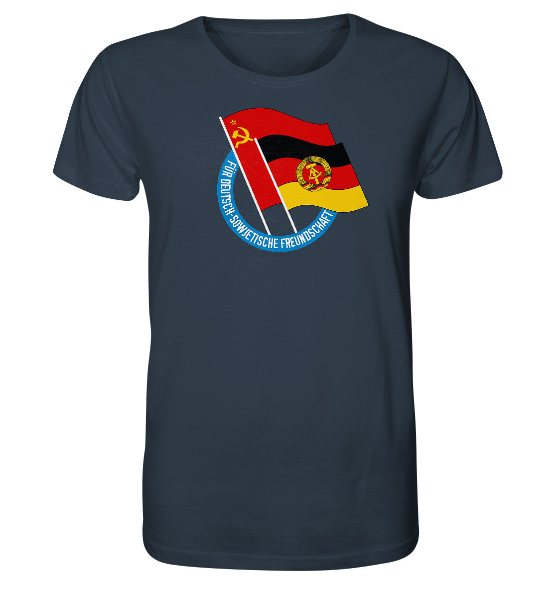 ORGANIC BIO SHIRT UNISEX • DEUTSCH SOWJETISCHE FREUNDSCHAFT - dunkel