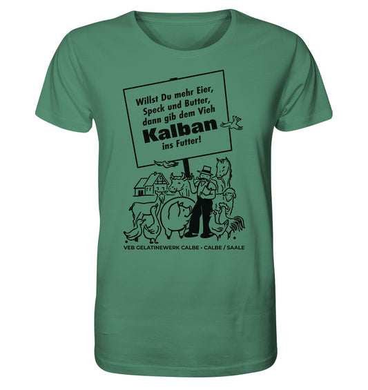 ORGANIC BIO SHIRT UNISEX • KALBAN, VEB GELATINEWERK CALBE - ORIGINALPLAKAT