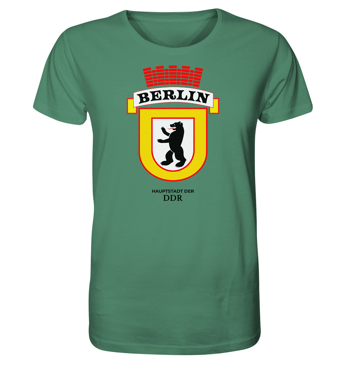 ORGANIC BIO SHIRT UNISEX • BERLIN - HAUPSTADT DER DDR - ORIGINAL WIMPEL