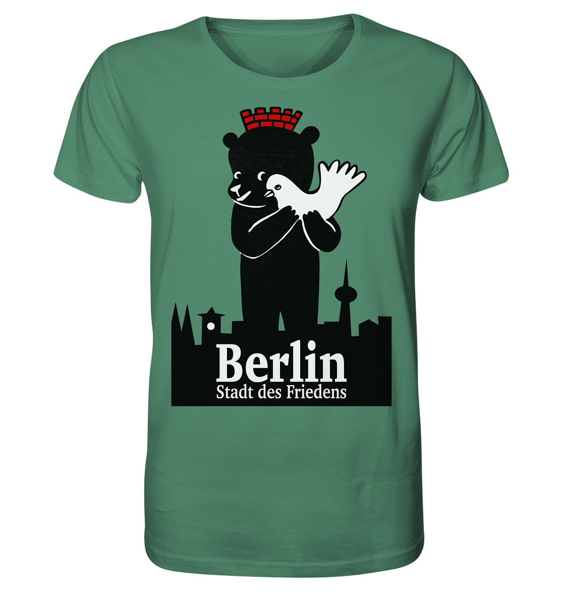 ORGANIC BIO SHIRT UNISEX • BERLIN - STADT DES FRIEDENS - PLAKAT 1984