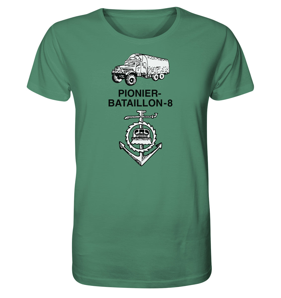 ORGANIC BIO SHIRT UNISEX • NVA PIONIERBATAILLON 8