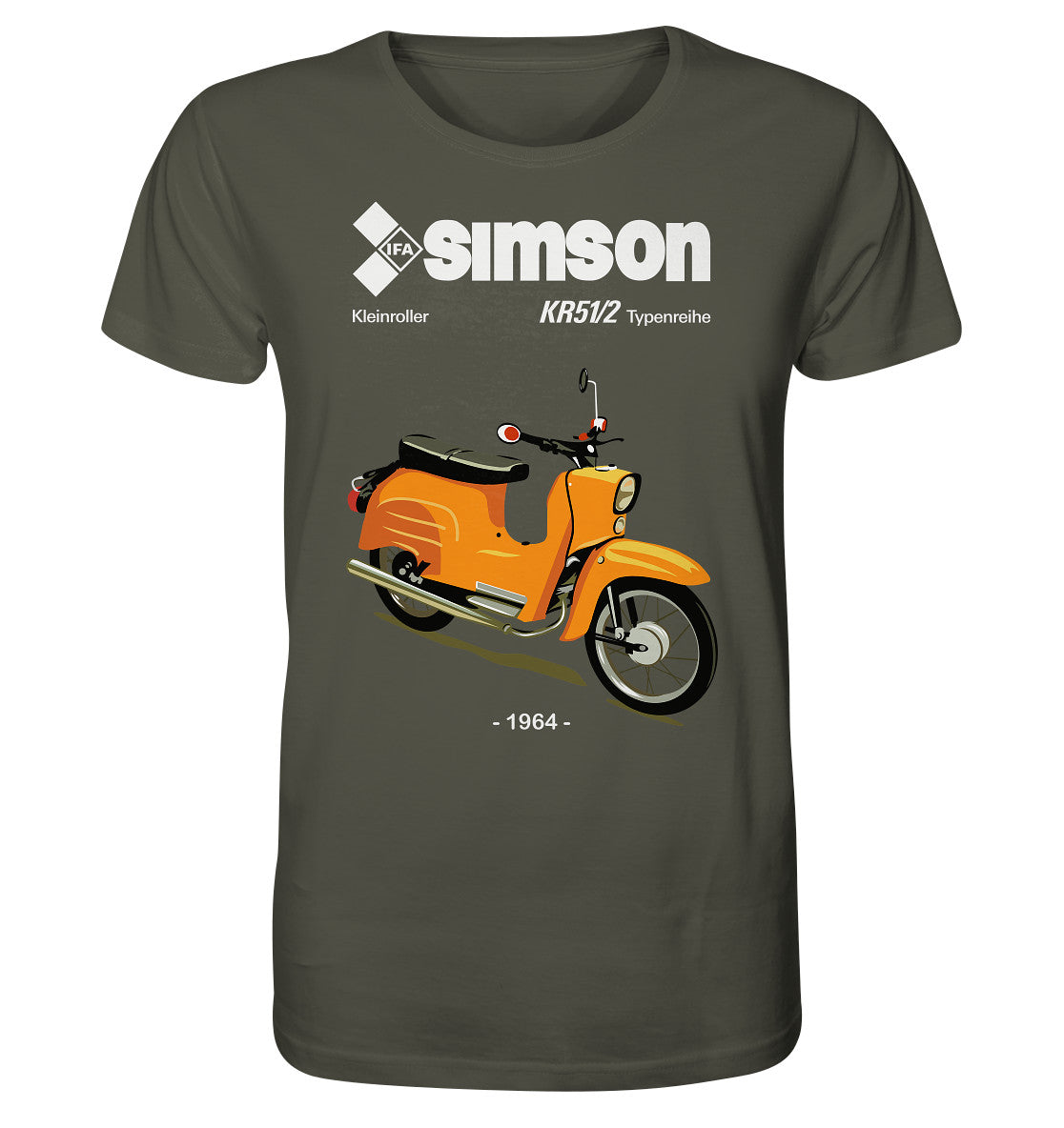 ORGANIC BIO SHIRT UNISEX • SIMSON SCHWALBE KR51-2 (ORIGINALPROSPEKT 1964)
