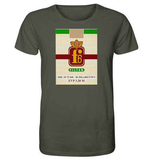ORGANIC BIO SHIRT UNISEX • F6 FILTER ZIGARETTEN