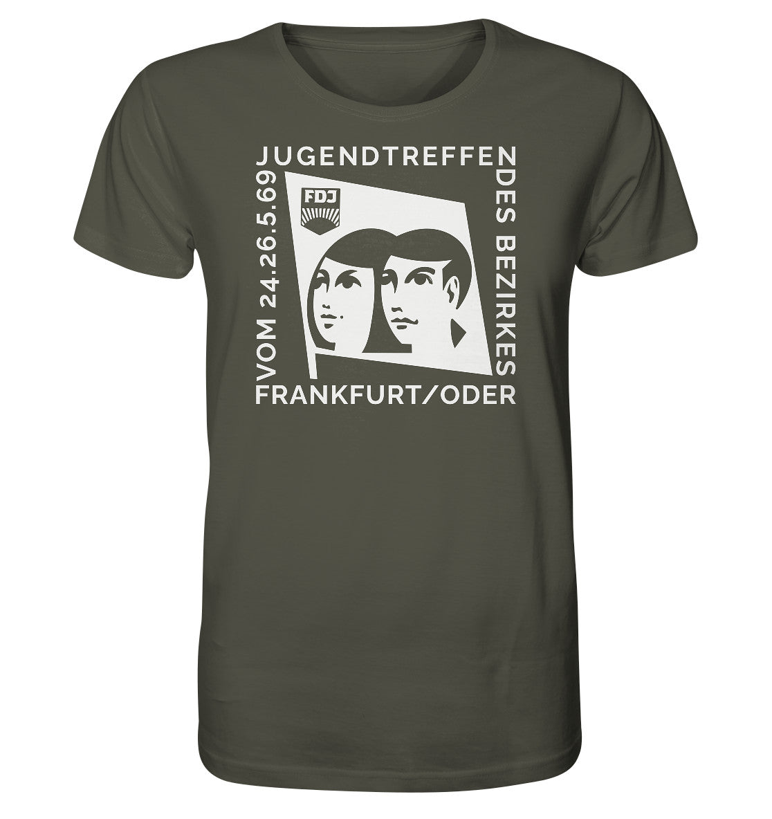 ORGANIC BIO SHIRT UNISEX • FDJ JUGENDTREFFEN FRANKFURT ODER - 1969