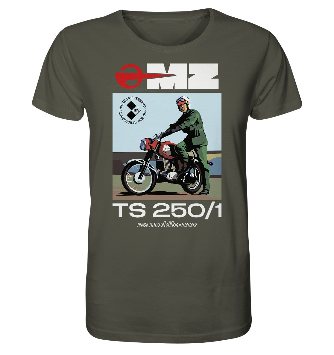 ORGANIC BIO SHIRT UNISEX • MZ TS 250 (ORIGINAL DDR-PLAKAT)