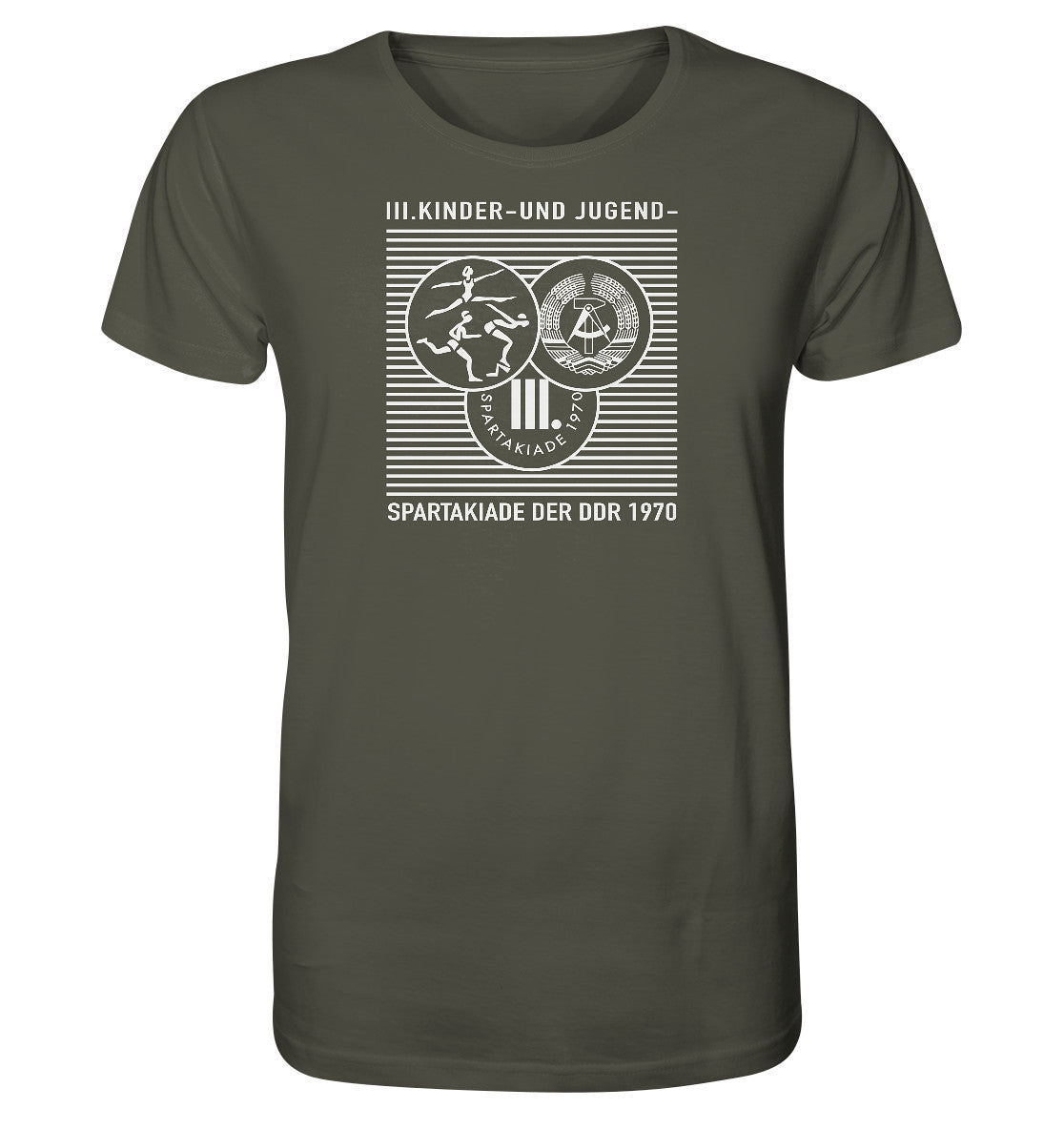 ORGANIC BIO SHIRT UNISEX • DDR KINDER- UND JUGENDSPARTAKIADE 1970
