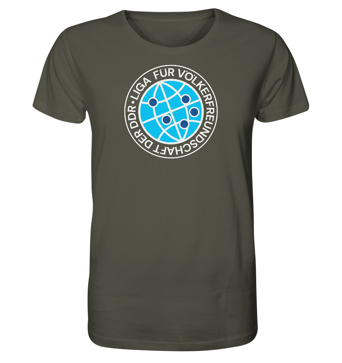 ORGANIC BIO SHIRT UNISEX • LIGA FÜR VÖLKERFREUNDSCHAFT DER DDR