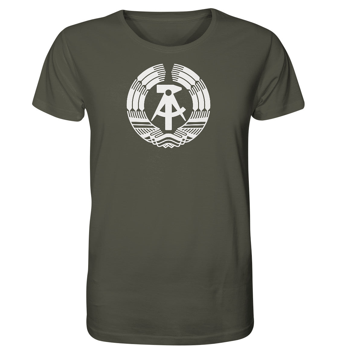 ORGANIC BIO SHIRT UNISEX • DDR LOGO monochrom