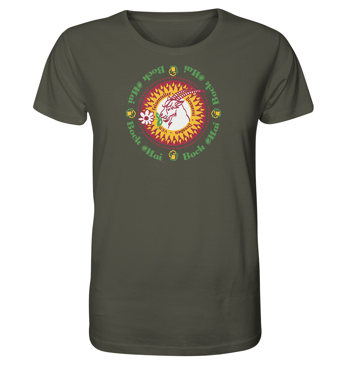 ORGANIC BIO SHIRT UNISEX • VEB FELSENKELLER BRAUEREI DRESDEN MAI BOCK