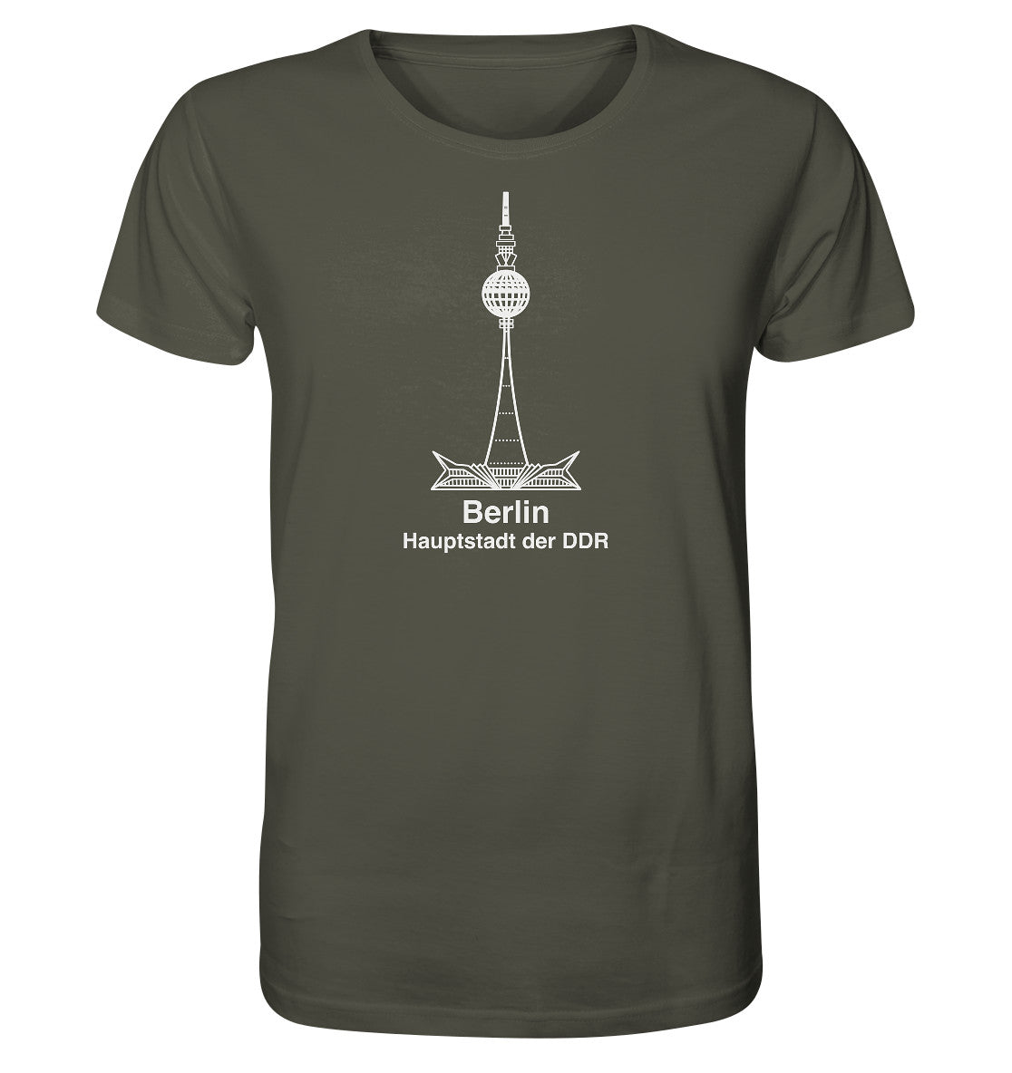 ORGANIC BIO SHIRT UNISEX • BERLIN - FERNSEHTURM - ORIGINAL WIMPEL
