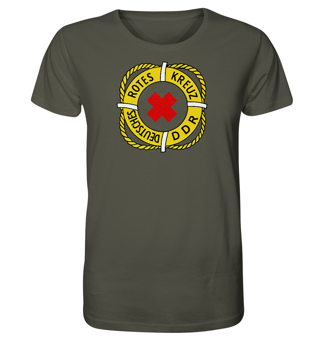 ORGANIC BIO SHIRT UNISEX • DEUTSCHES ROTES KREUZ DDR RETTUNG