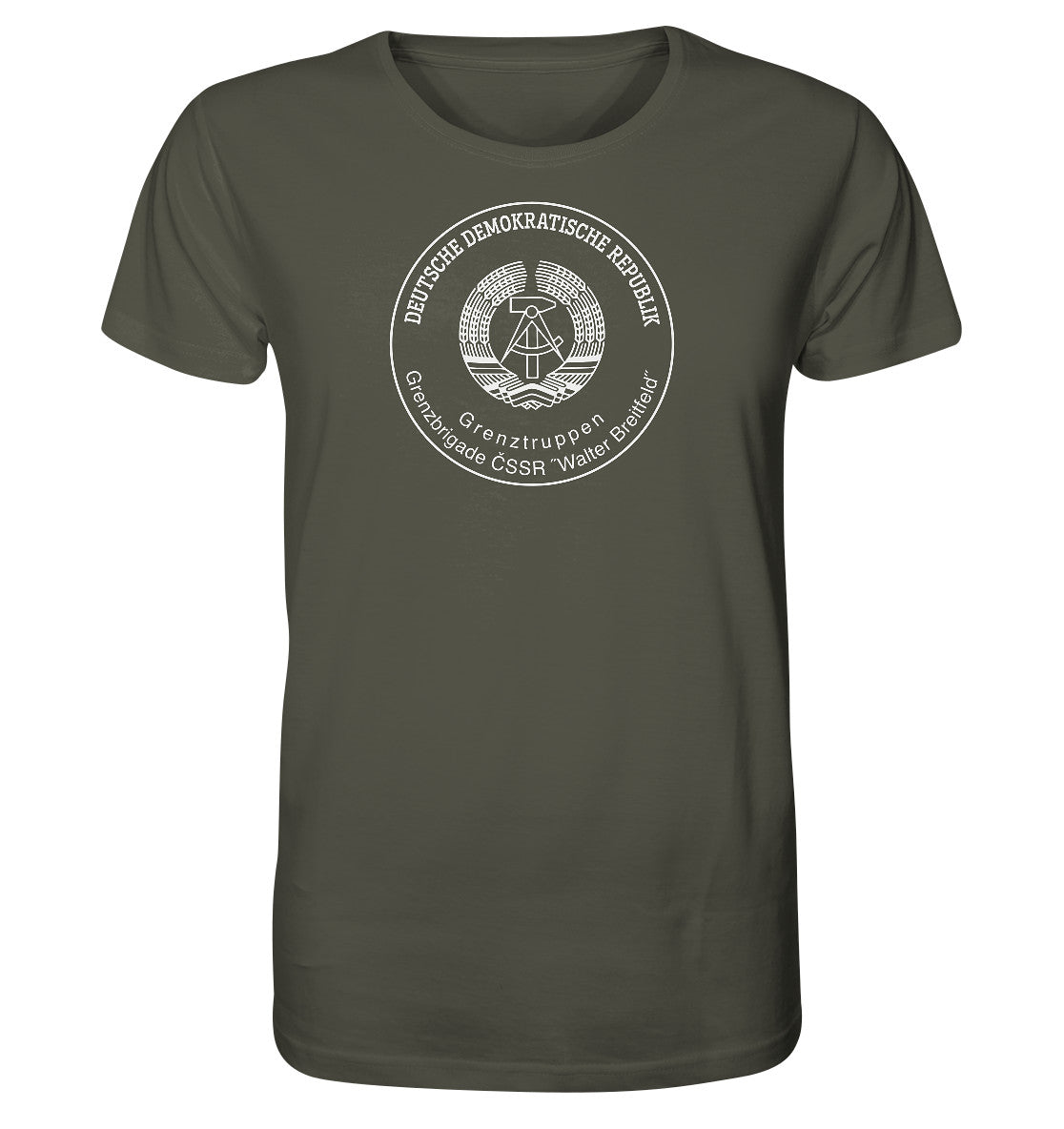 ORGANIC BIO SHIRT UNISEX • GRENZTRUPPEN DER DDR, BRIGADE WALTER BREITFELD