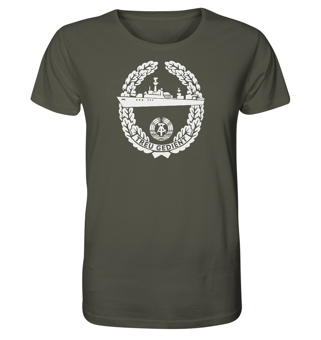 ORGANIC BIO SHIRT UNISEX • NVA-ORDEN - TREU GEDIENT - MARINE, SEESTREITKRÄFTE