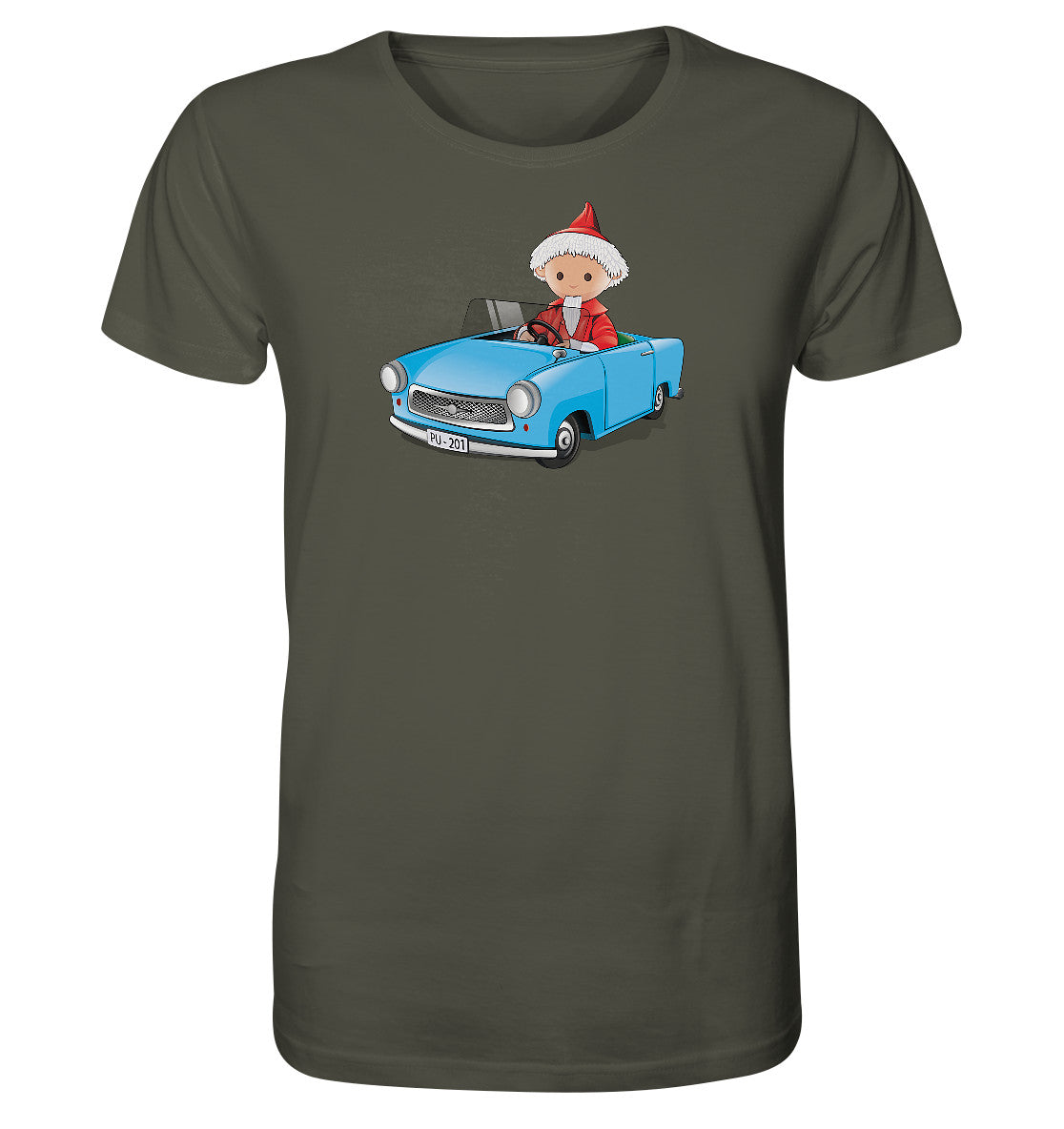 ORGANIC BIO SHIRT UNISEX • UNSER SANDMÄNNCHEN - TRABI-CRUISER (PU-201)