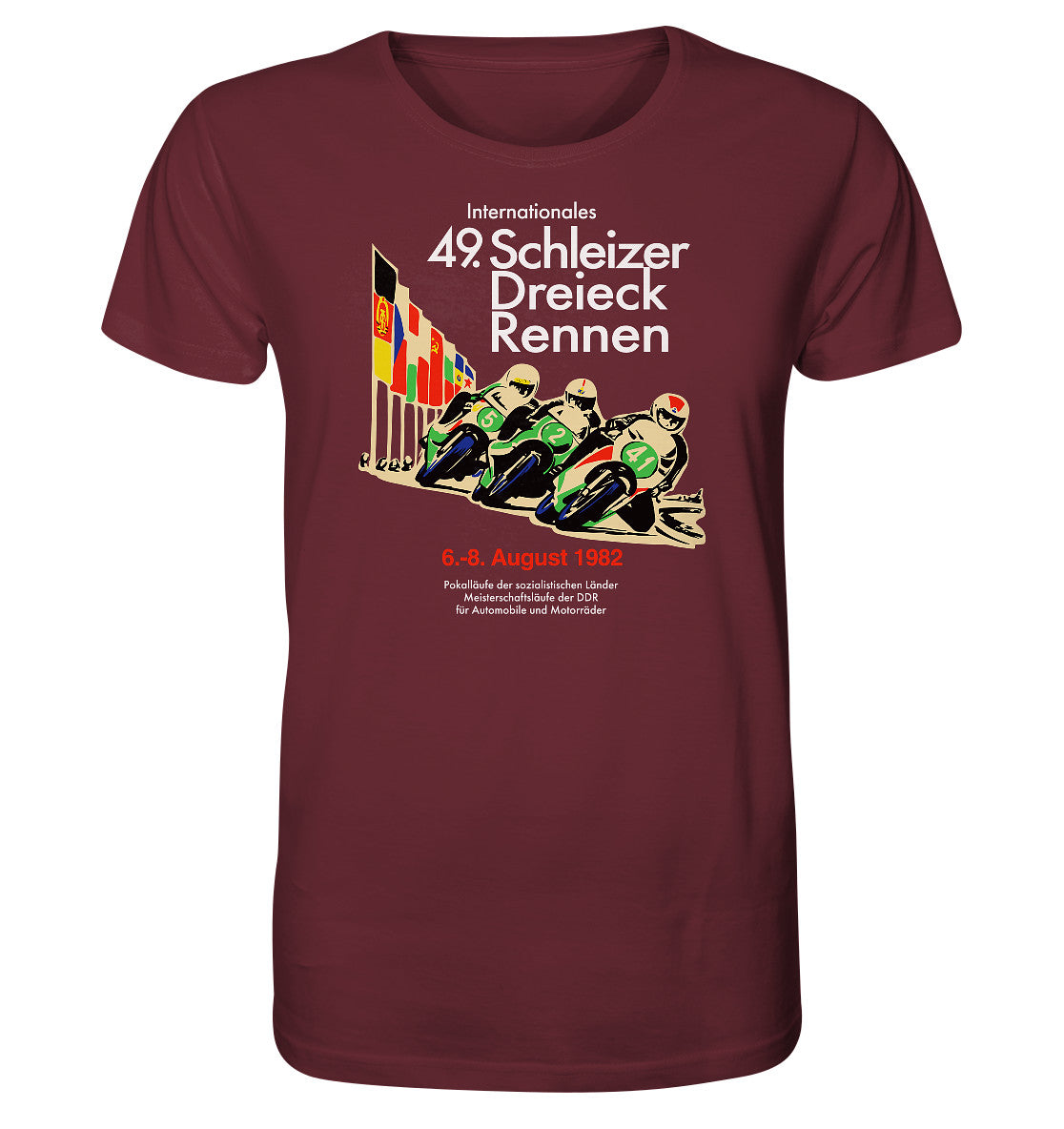 ORGANIC BIO SHIRT UNISEX • SCHLEIZER DREIECK-RENNEN DDR 1982