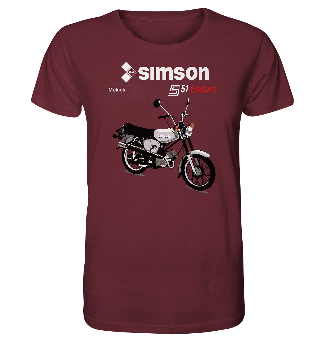 ORGANIC BIO SHIRT UNISEX • SIMSON ENDURO - ORIGINAL PROSPEKT